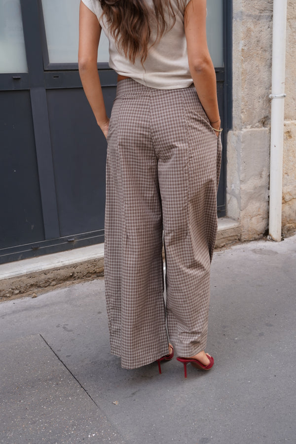 Pantalon Léana Marron