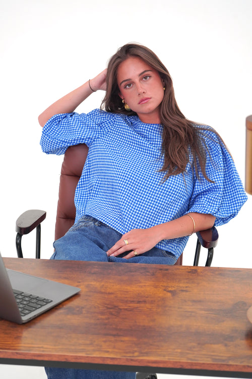 Blouse Vicky Bleue