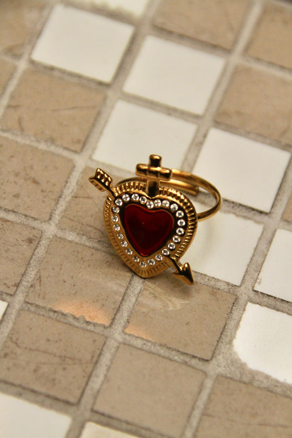 Bague Cupidon Rouge