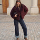 Manteau Diva Bordeaux