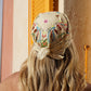 Bandana brodé beige