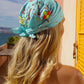 Bandana  brodé turquoise