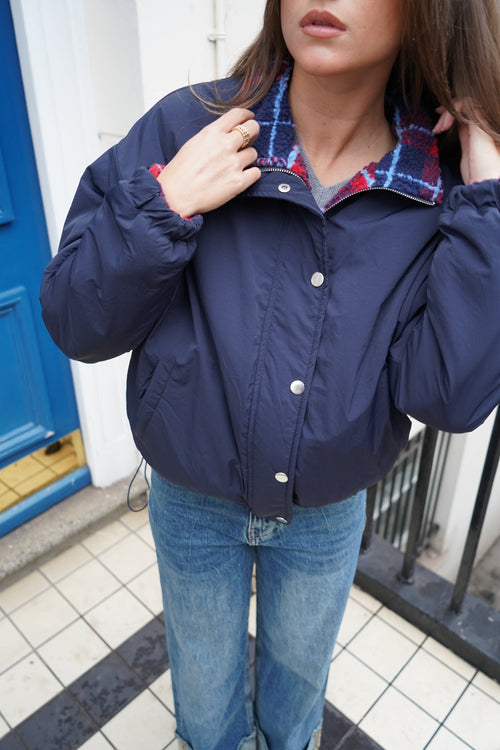 Veste Piccadilly Bleue réversible