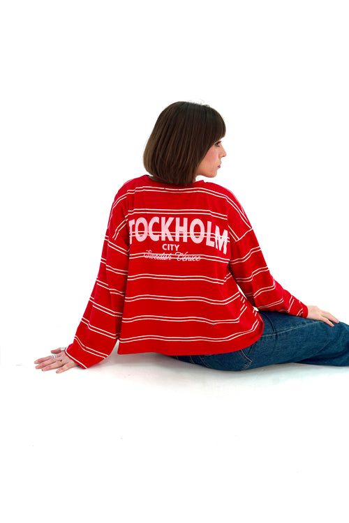 T-shirt Stockholm rouge