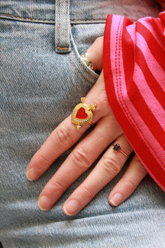 Bague Cupidon Rouge