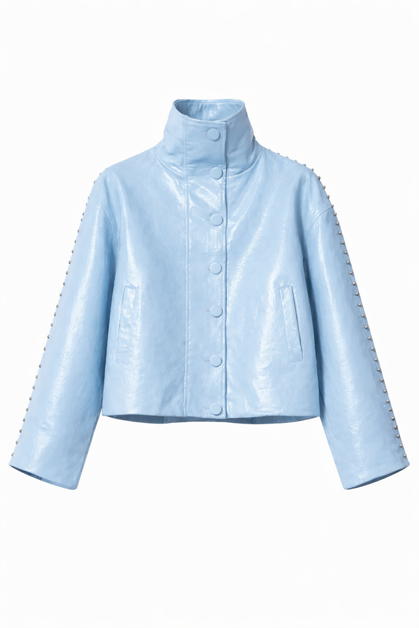 Veste Glossy Girl Bleue