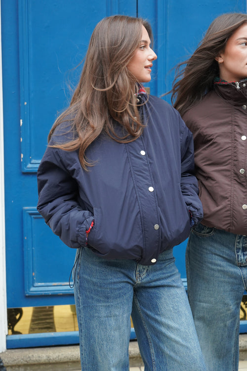 Veste Piccadilly Bleue réversible