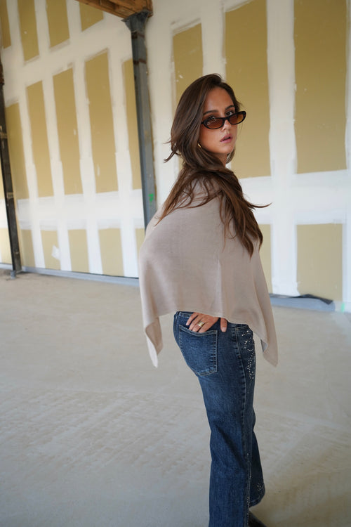 Taupe Pearl Top
