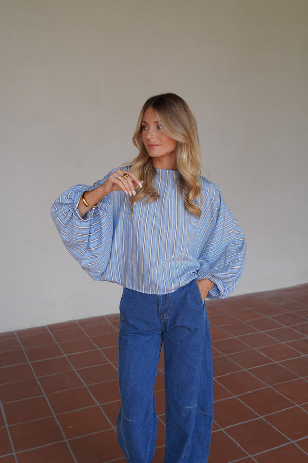 Haut Nuxe bleue