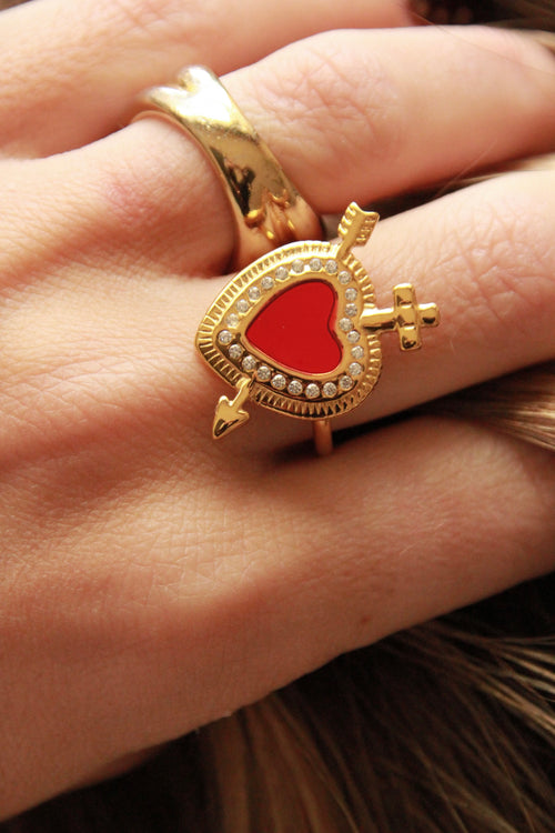 Bague Cupidon Rouge