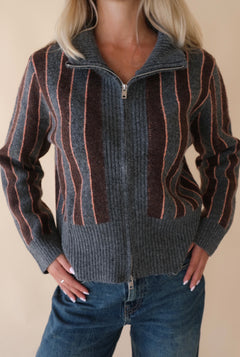 Gilet Gris/choco