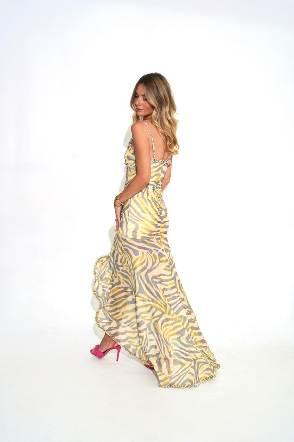 Golden Zebra dress