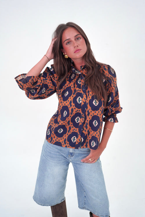 Blouse Zola Bleue