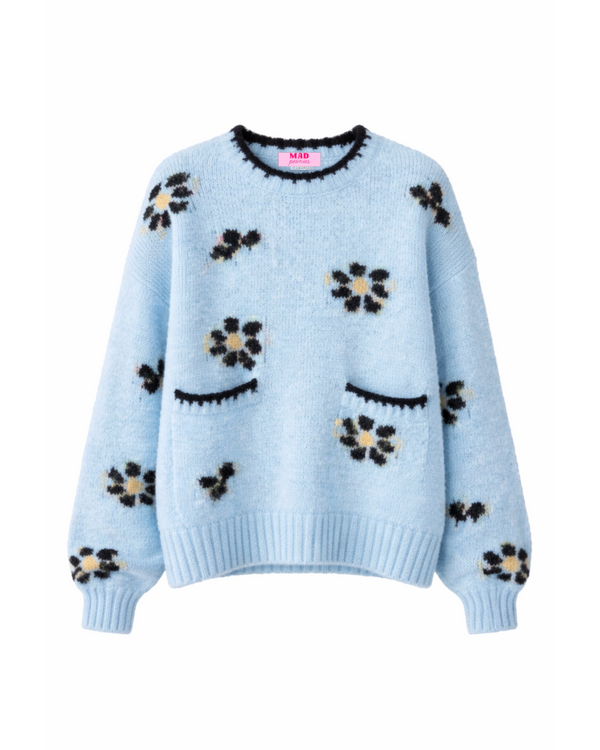 Blue Garden Sweater
