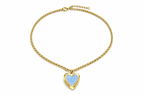 Sautoir Elisabeth bleu