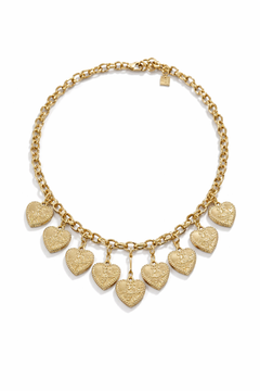 multi-pendant heart necklace