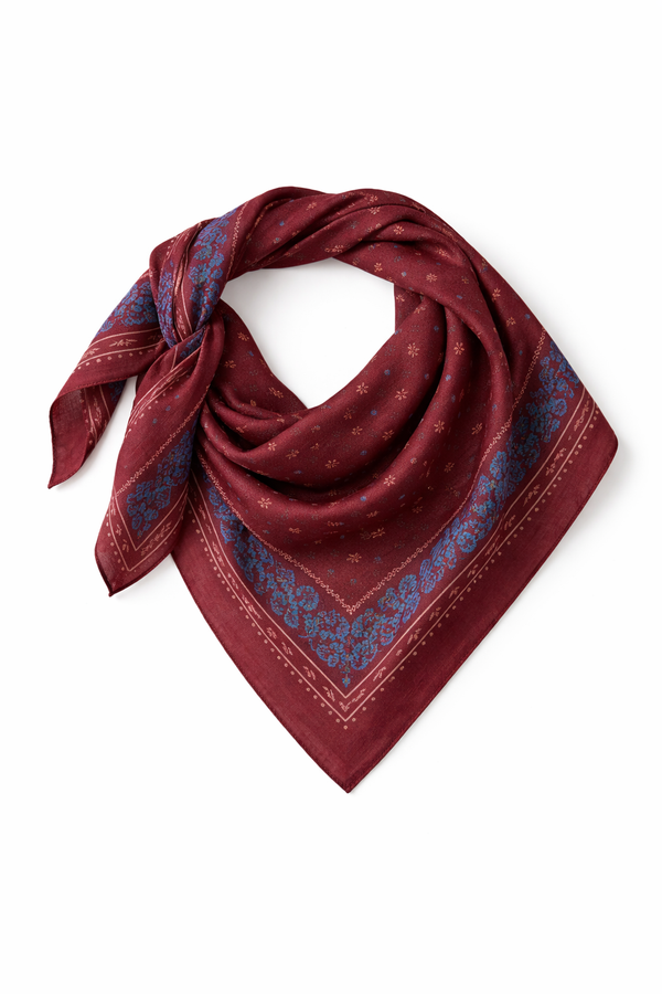 Joy burgundy scarf