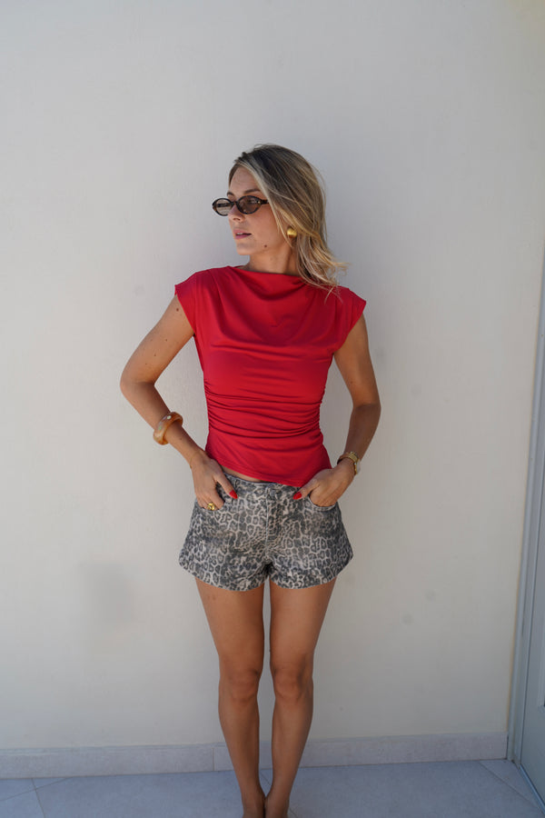 Red Jenna top