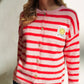 Gilet Smiley rose