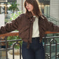 Veste Pigalle marron en daim