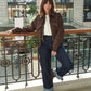 Veste Pigalle marron en daim
