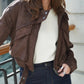 Veste Pigalle marron en daim