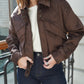 Veste Pigalle marron en daim