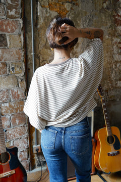 T-shirt Pablo rayé beige