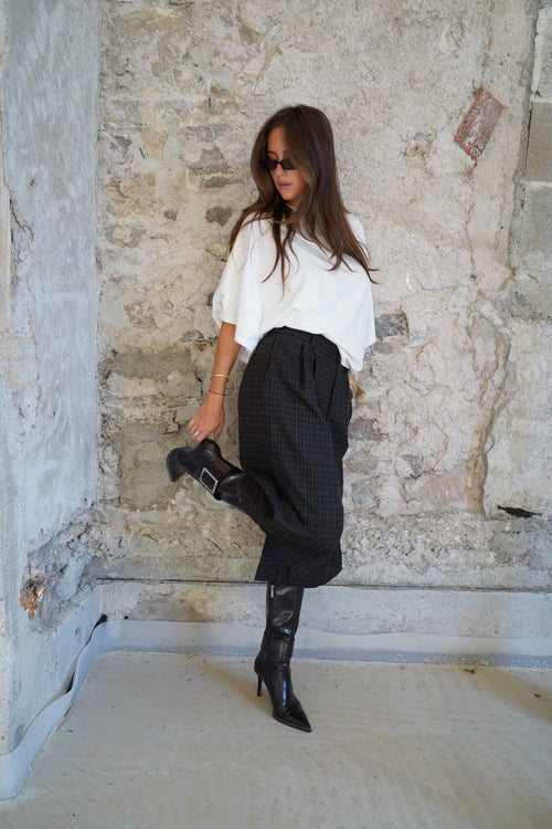 Checked Bermuda shorts