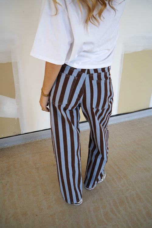 Jean stripe bleu