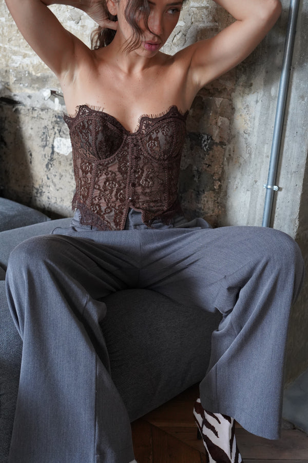 Brown Top / Corset