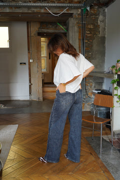 Rhinestone jeans / zipper