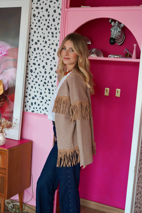 Gilet Voltaire Beige