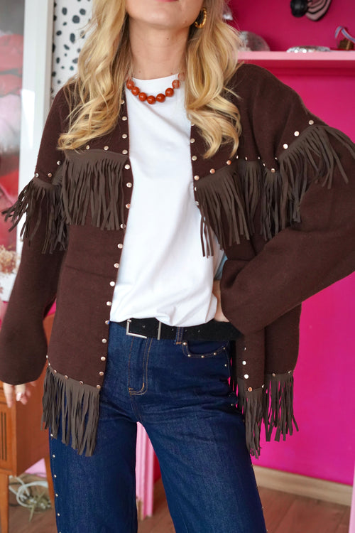 Gilet Voltaire Marron