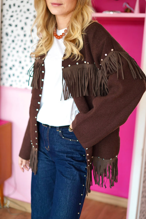 Gilet Voltaire Marron