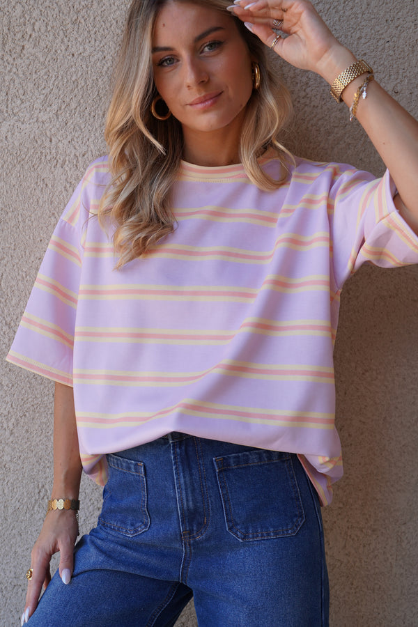 T shirt Joy lila