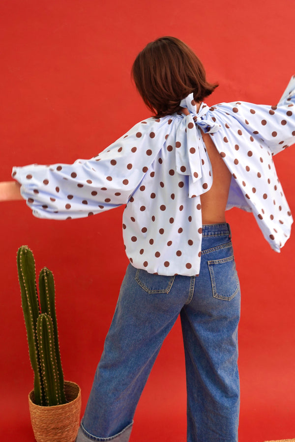 Suzanne Blue Blouse