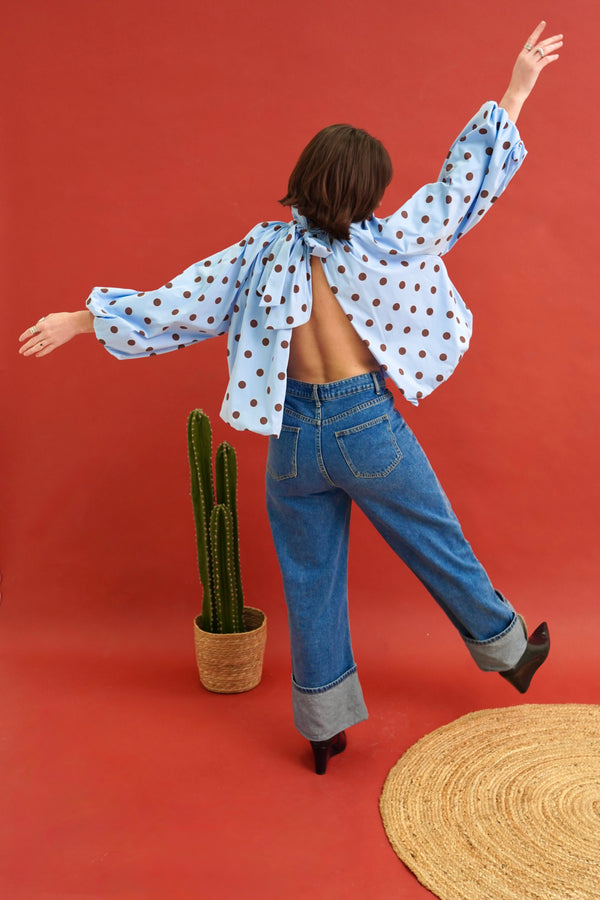 Suzanne Blue Blouse