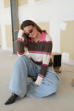 Pull Amber kaki