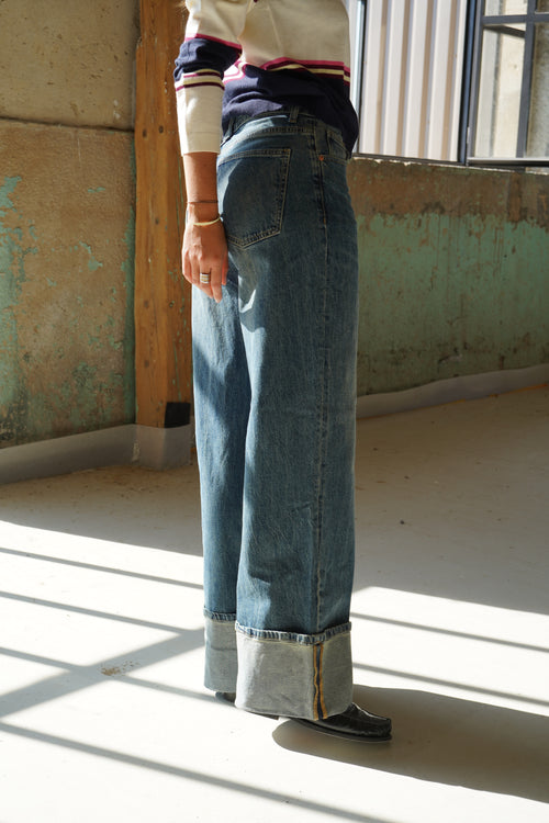 Jean Revers Bleu Moyen