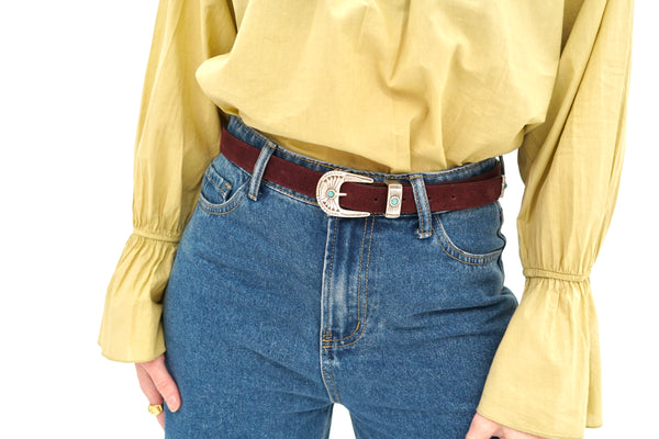 Jack burgundy belt