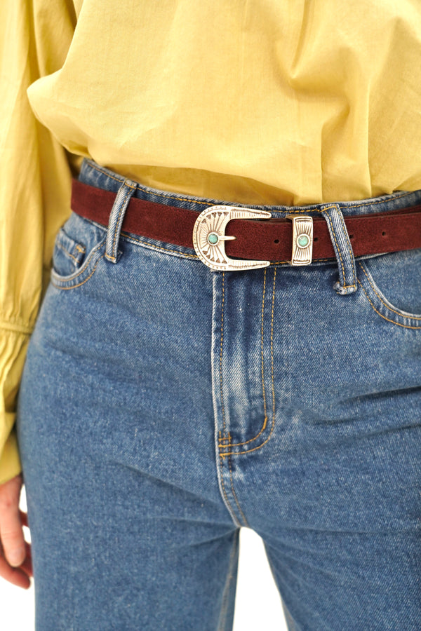 Jack burgundy belt