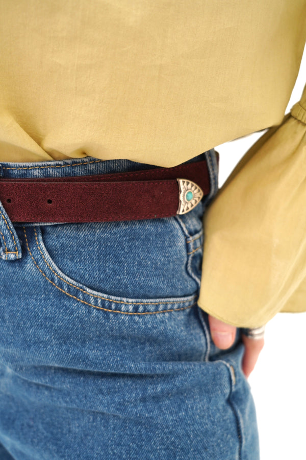 Jack burgundy belt