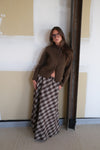 Choco plaid skirt