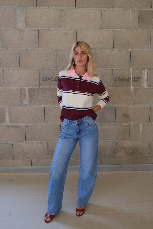 Pull Amber Bordeaux