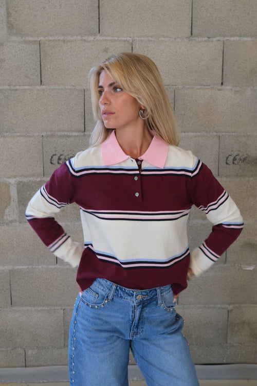 Pull Amber Bordeaux