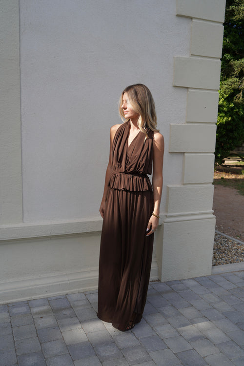 Ensemble Opaline Marron
