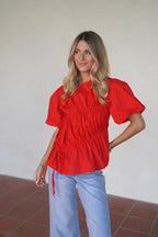Blouse Margot Rouge