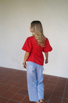 Blouse Margot Rouge