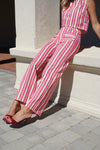 Candy red trousers